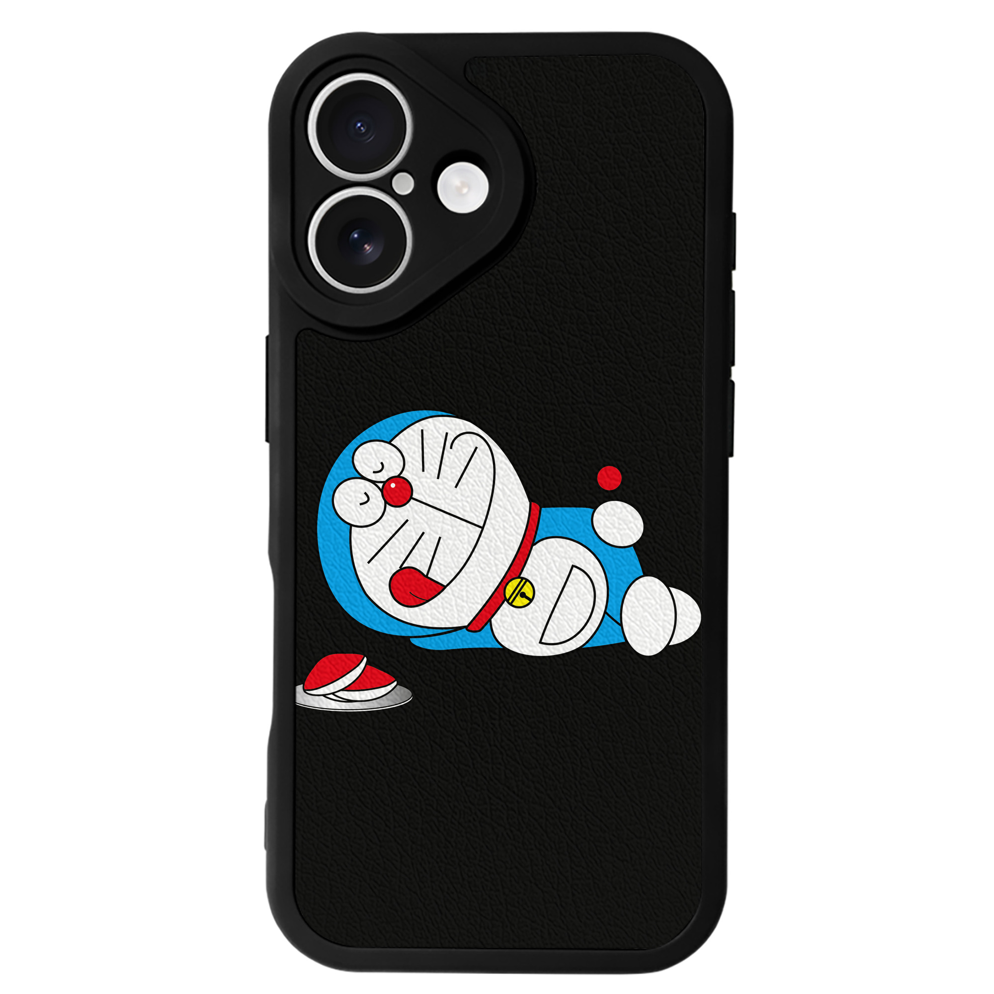 （画像用） ドラえもん Doraemon 【iPhone 16シリーズ対応】シリコンスマホケース（レザー調） 材質：シリコン
